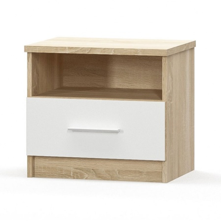 Нощно шкафче Geneva Бяло 50x37x45.5 см
