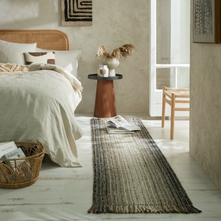 Пътека от юта Ombre сив 60X230 см, Flair Rugs