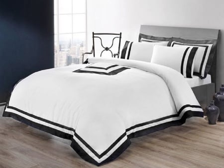 Спално бельо с кралски размер Nouveau Anthracite (египетски памук)