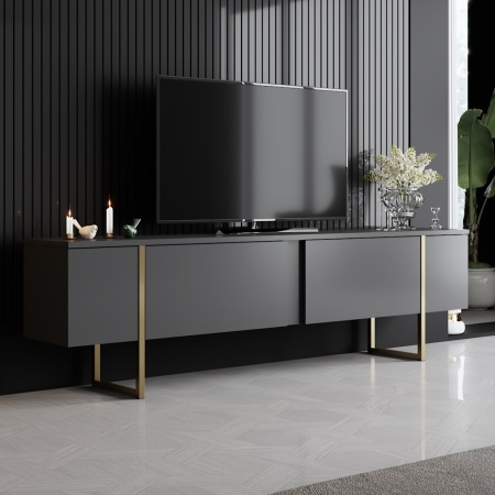 Телевизионен шкаф Luxe Antracit 180x30x50 cm