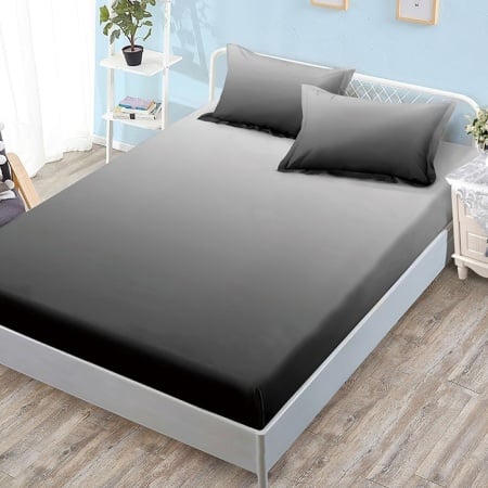 Чаршаф с ластик и 2 калъфки за възглавници Junne Rainbow V10 180x200 cm (Finet)