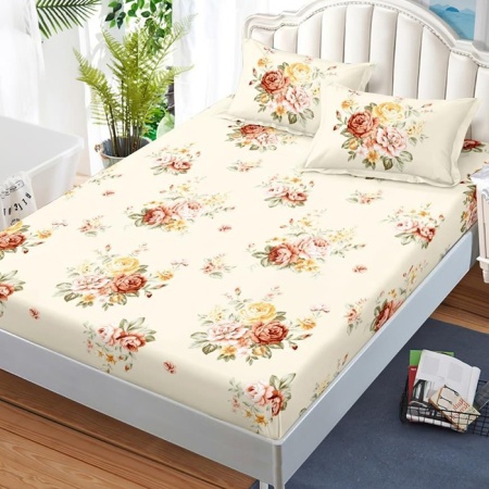 Чаршаф с ластик и 2 калъфки за възглавници Palmer 180x200 cm (Finet)