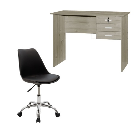 Gaston II Pako World Black 116x57x72 cm, 2 части Комплект офис стол и стол за бюро Gaston II за ученици 116x57x72 cm