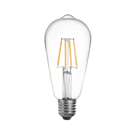 LED крушка ST64 4W 3000K E27 прозрачна 6.4x6.4x14.7 cm