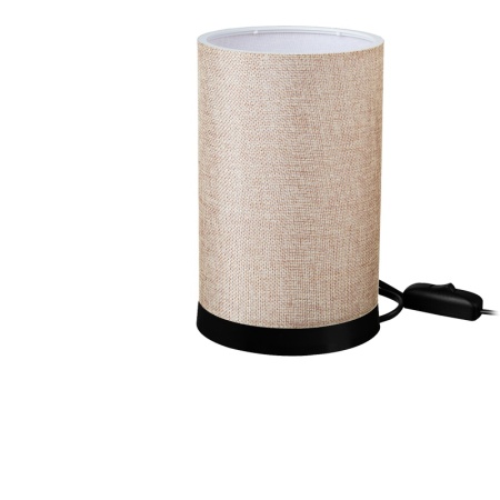 Абажур от бежов плат Fana 14x14x21+ cm