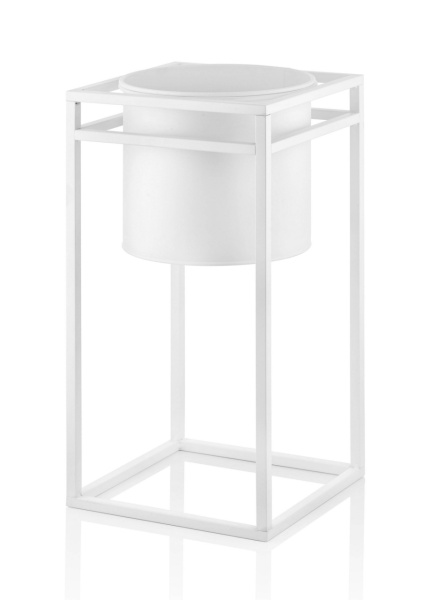 Декоративен саксий SKS0029 Бял 30x30x60 см