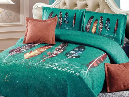 Капитонирано покривало 5 части Feather 230x250 см (катифе)