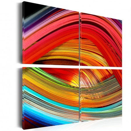 Картина - Цветни дълбини 80x80 см