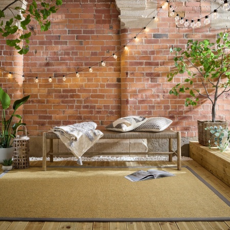 Килим за външна употреба Sisal Look Outdoor Grey 120x170 cm, Flair Rugs