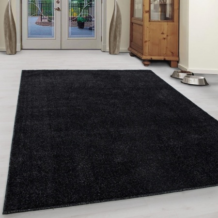 Килим от ата антрацит 140x200 см