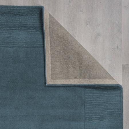 Килим с текстурирана вълнена рамка синьо 160X230 см, Flair Rugs