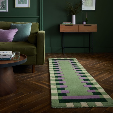Килим Lois Scallop Kai Kai Wool Pink 60X230 cm, Flair Rugs