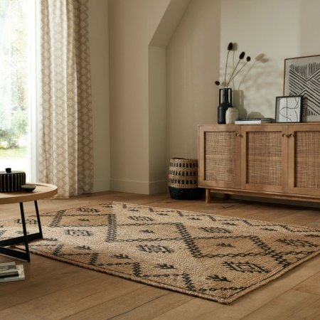Килим Rowen Natural/Черен 200X290 см, Flair Rugs