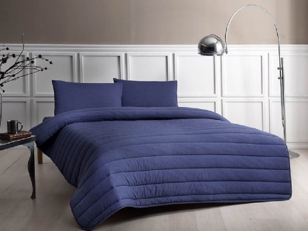 Комплект спално бельо и завивка Reborn Natura Indigo (памук)