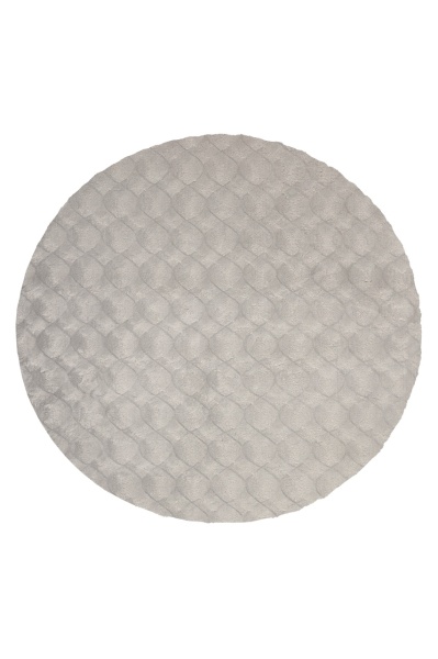 Кръгъл килим Diamond Cut сив 120x120 см
