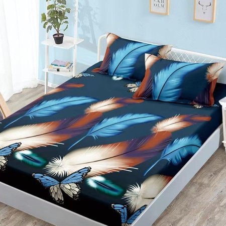 Лист за легло с еластична лента и 2 калъфки за възглавници Archie 180x200 см (Финет)