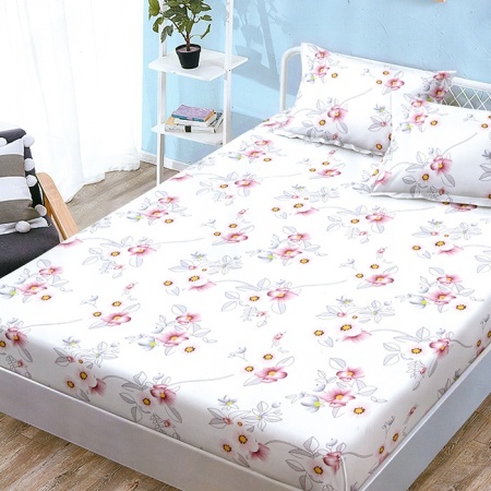 Лист за легло с еластична лента и 2 калъфки за възглавници Tanner 180x200 см (Финет)