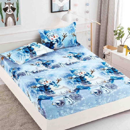 Лист с еластична лента и 2 калъфки за възглавници, Jolly V25, 180x200 см (Финет)