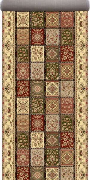 Пътека Лотос Тимбре, Бежов 120x300 см, 1800 гр/м²