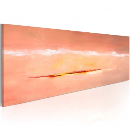 Ръчно рисувана картина - Абстрактна зора 100x40 см