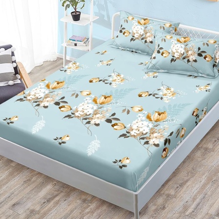 Чаршаф с ластик и 2 калъфки за възглавници Adams 180x200 cm (Finet)