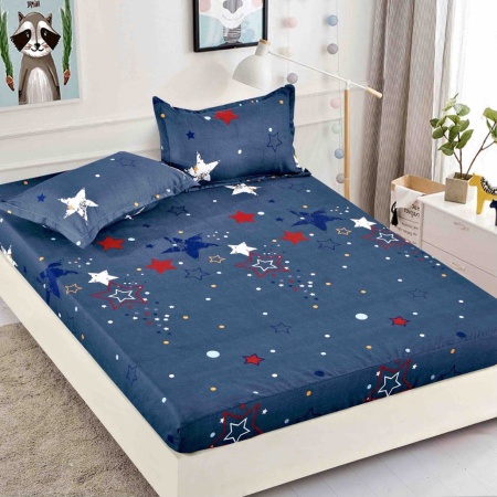 Чаршаф с ластик и 2 калъфки за възглавници Freddy 90x200 cm (Finet)
