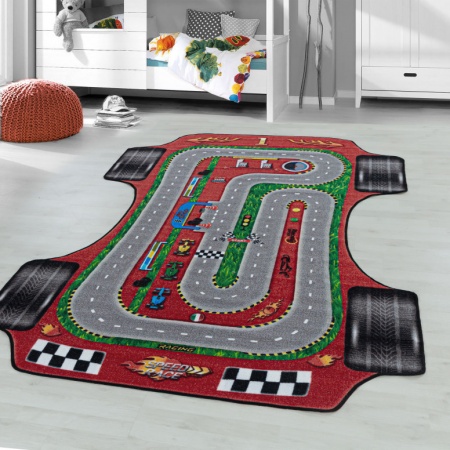 Червен килим Play V1 80x120 см