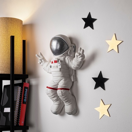 Декоративен аксесоар за стена Yak-001 Astronaut White 35x47x10 cm
