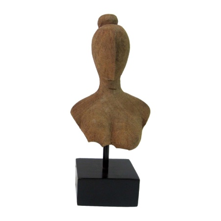 Декорация за маса Lafia от естествено мангово дърво и желязо 17,5x11,5x42 cm