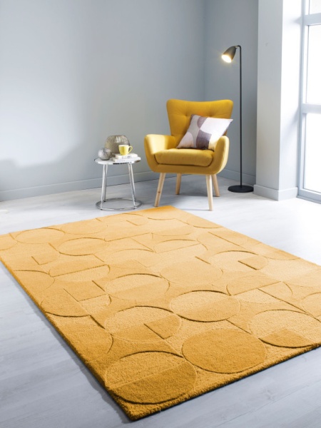 Килим Гиги Жълт Охра 120X170 см, Flair Rugs