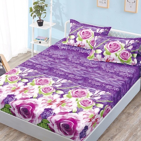 Лист за легло с еластична лента и 2 калъфки за възглавници Baxter 180x200 см (Финет)