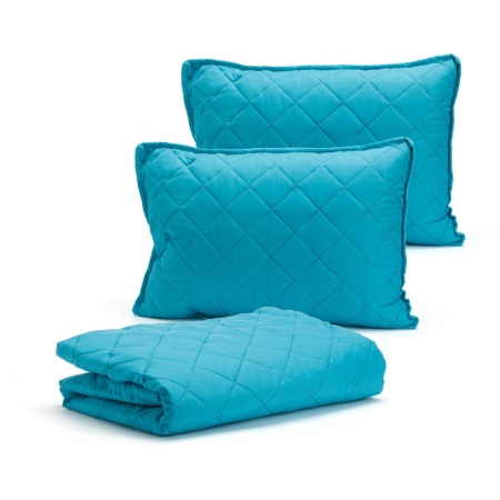 Покривка за двойно легло 200x220 Sweet V1 Blue, 2 възглавници 50x70 cm