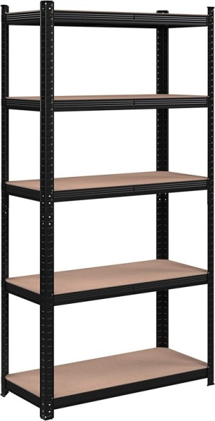 Рафт Songmics, 5 рафта, 180 x 90 x 40 см, Черен, GLR040B01