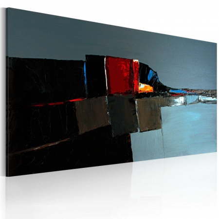 Ръчно рисувана картина - Абстрактен слон 120x60 см