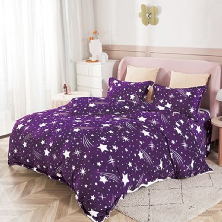 Спално бельо Comet Purple 4 части (Коколино)