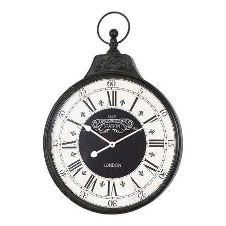 Стенен часовник Cloco Pako Pako World Black 60x6xx86 cm