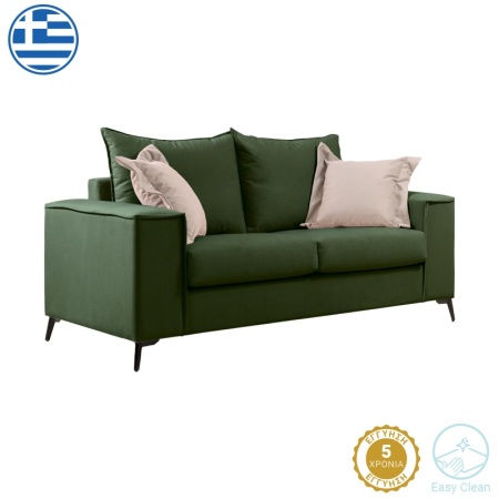 Verona Двуместен диван Verona 2 Pako World Тъмнозелен 173x93x100 cm