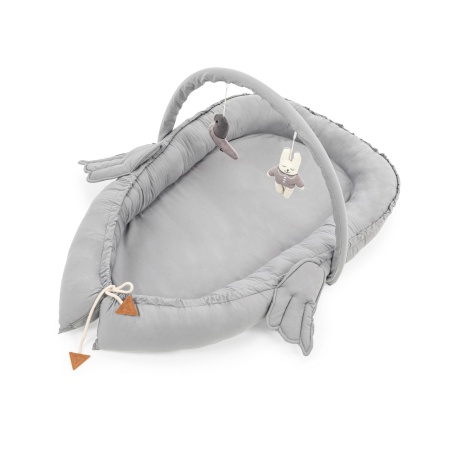 Бебешко креватче Babynest Grey 110x70x12 cm