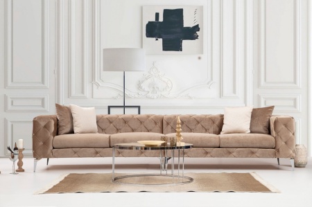 Диван за 4 места Como Крем 344x90x72 см