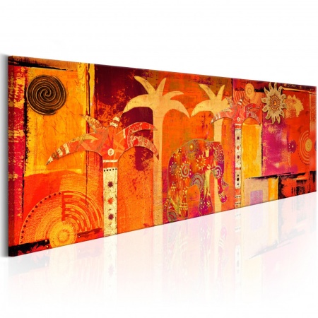 Картина - Африкански колаж 120x40 см