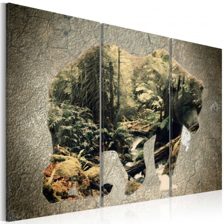 Картина - Мечката в гората 60x40 см