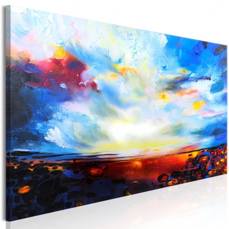 Картина - Цветно небе (1 част) тясна 135x45 см
