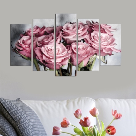 Картина 5 части 5PMDF Многоцветна 110x60 см