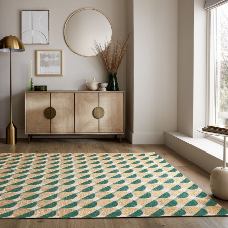 Килим Manhattan Carlos Geo Carlos Geo Green 155X230 cm, Flair Rugs
