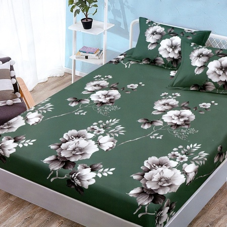 Лист за легло с еластична лента и 2 калъфки за възглавници Bladen 180x200 см (Финет)