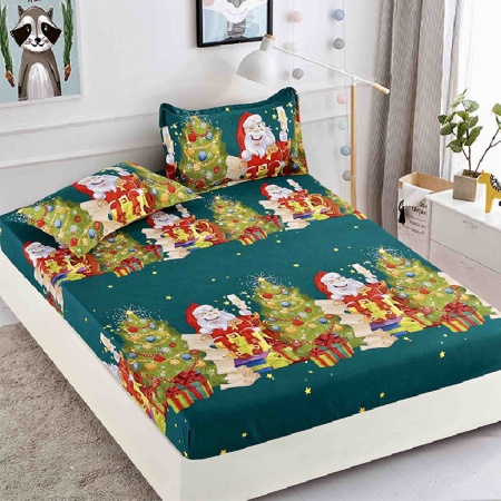 Лист с еластична лента и 2 калъфки за възглавници, Jolly V15, 180x200 см (Финет)