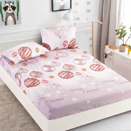 Лист с еластична лента и 2 калъфки за възглавници, Jolly V27, 180x200 см (Финет)