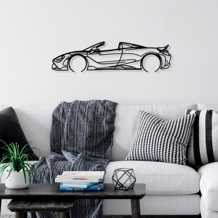 Метална картина McLaren черна 70x17 см