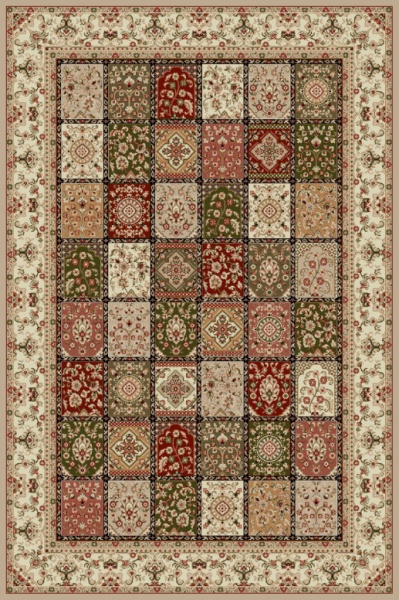 Модерен килим Лотос бежов, 300x400 см