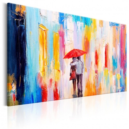Платно за рисуване на стена - Under the Love Umbrella 90x60 cm